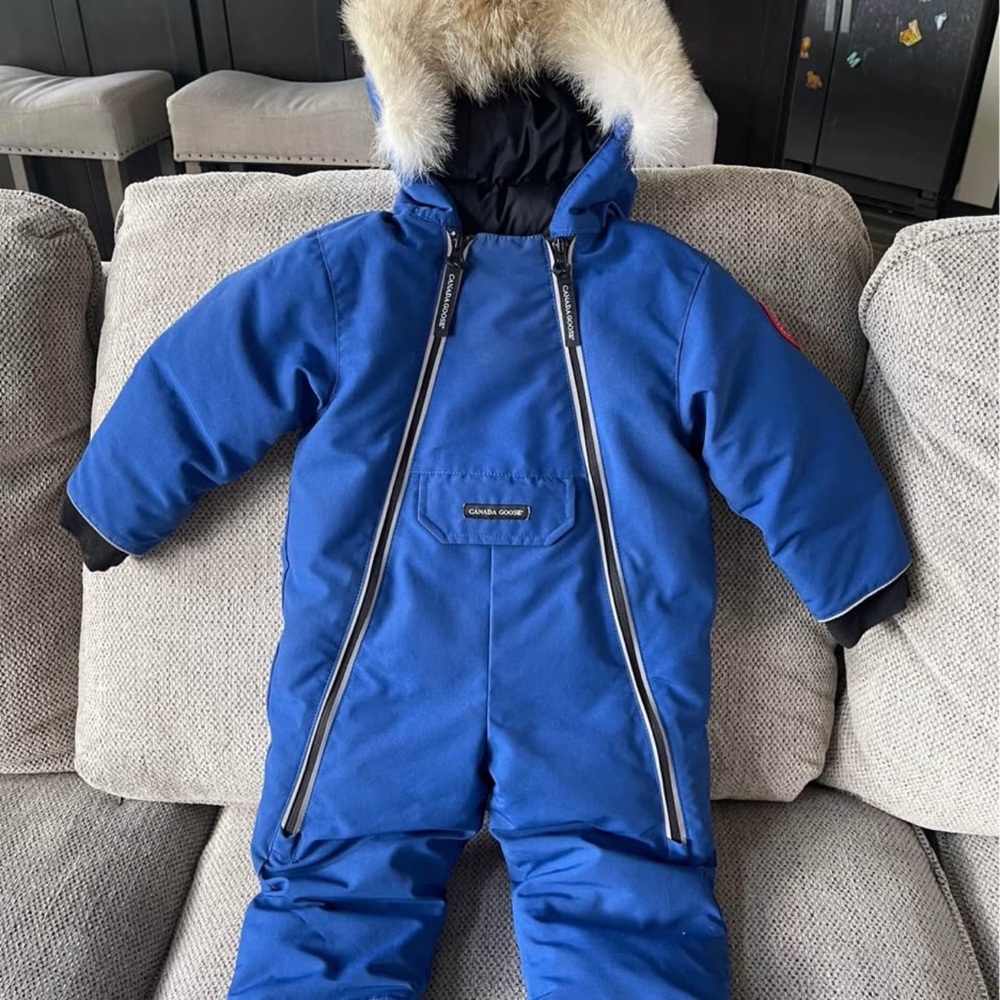Canada Goose Blue Jacket with Black Lining